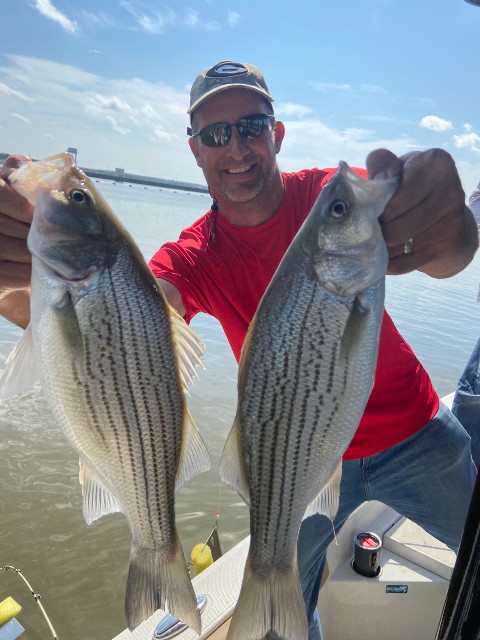 Lake Oconee Striper fishing