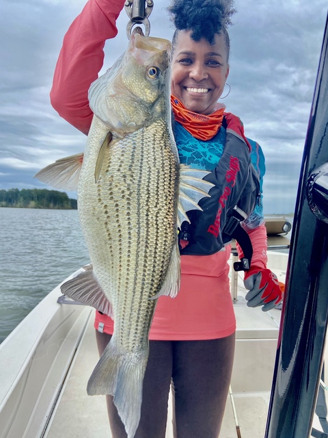 Lake Oconee Striper fishing