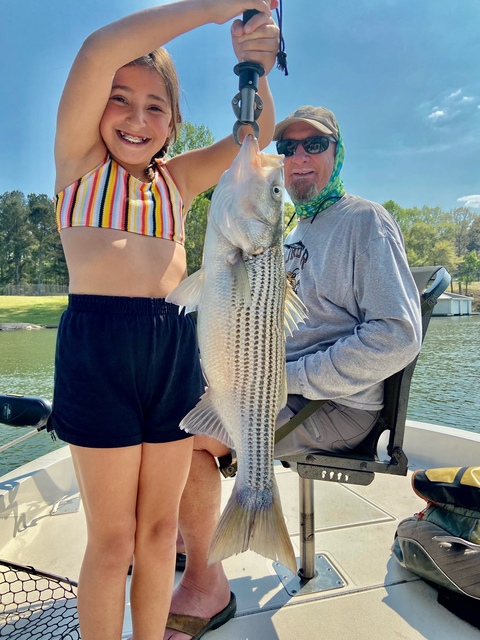 Lake Oconee Stripers fishing