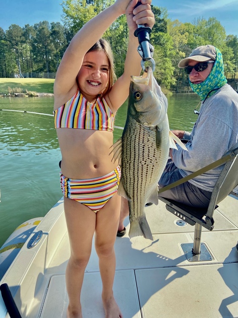 Lake Oconee Stripers fishing