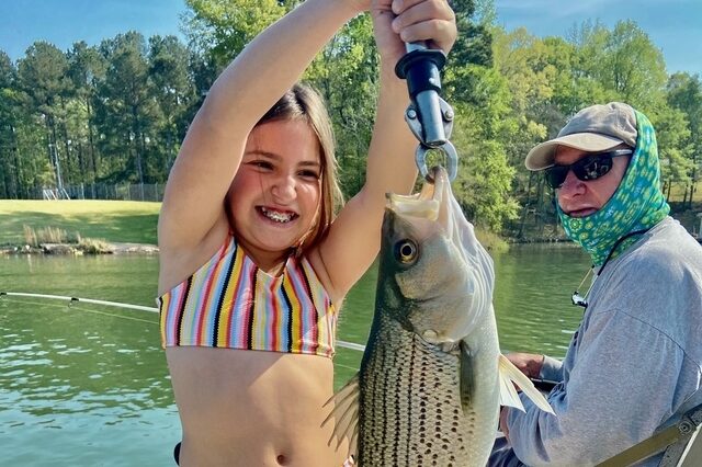 Lake Oconee Stripers fishing