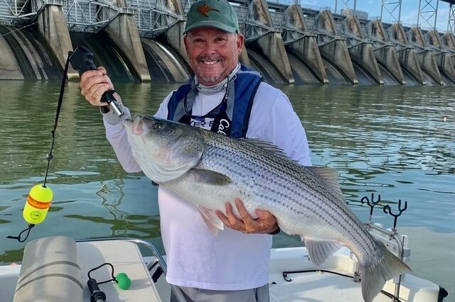 Stripers Fishing in Lake Oconee