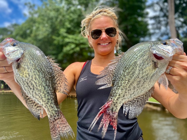 Lake Oconee fishing Crappie