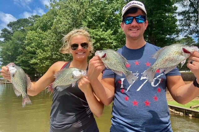 Lake Oconee fishing Crappie
