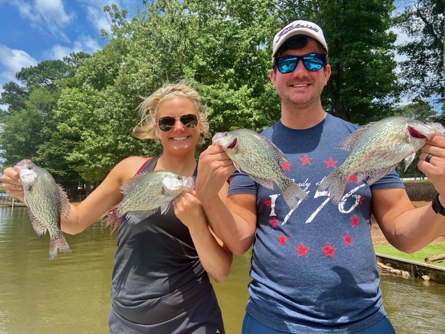 Lake Oconee fishing Crappie