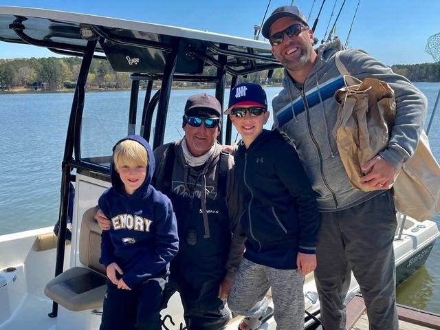 Lake Oconee Striper fishing