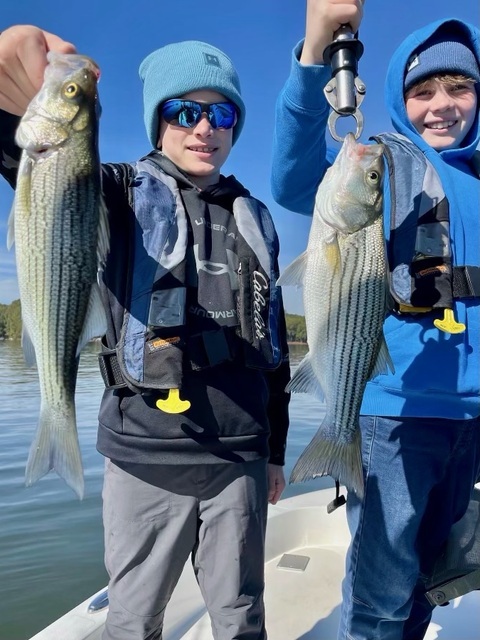 Lake Oconee Striper fishing