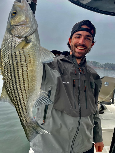 Lake Oconne Striper fishing