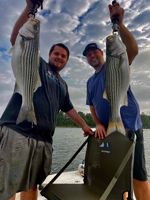 Lake Oconee Striper fishing