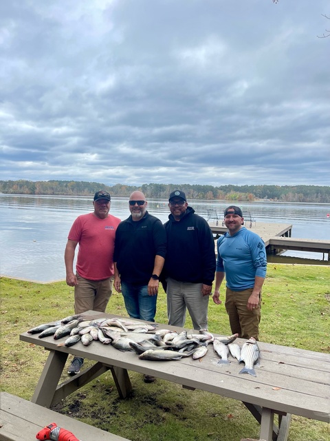 Lake Oconee Striper fishing