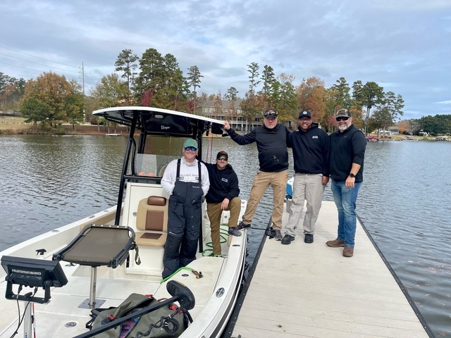 Lake Oconee Striper fishing