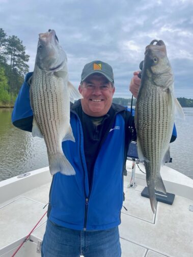 Lake Oconee Striper fishing 2
