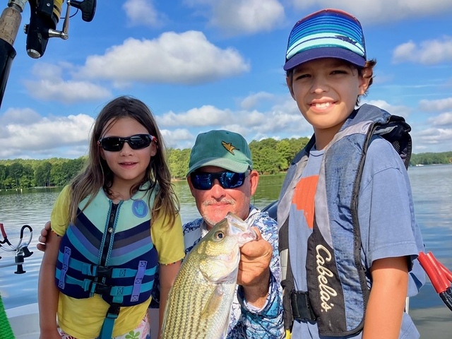 Lake Oconee Striper fishing