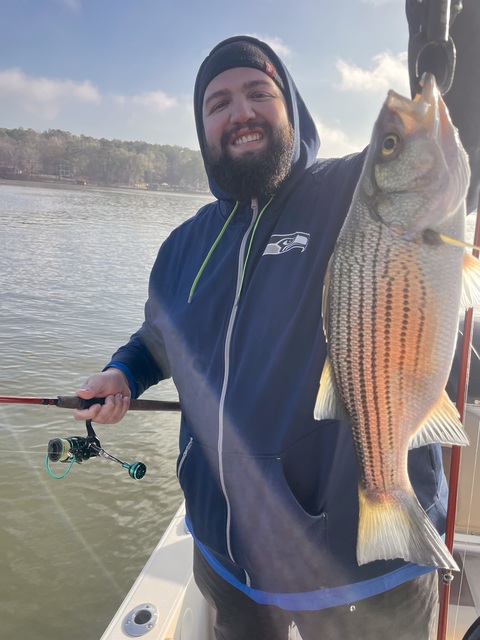Lake Oconee Striper fishing