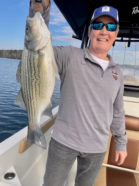 Lake Oconee Striper Fishing