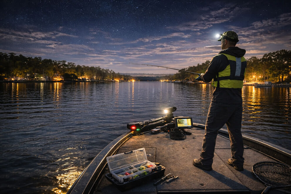 Night Fishing on Lake Oconee