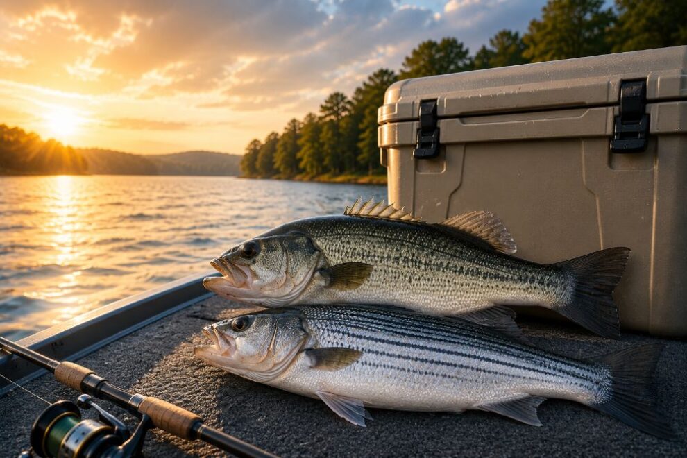 Hybrid Bass and Stripers on Lake Oconee