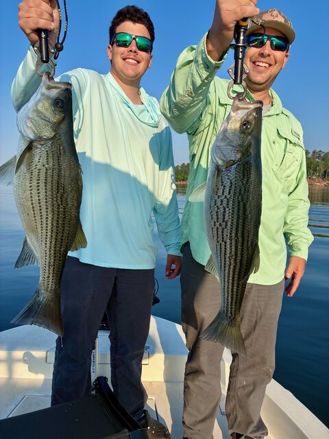 Lake Oconee Striper Fishing