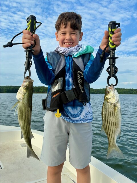 Lake Oconee Striper Fishing